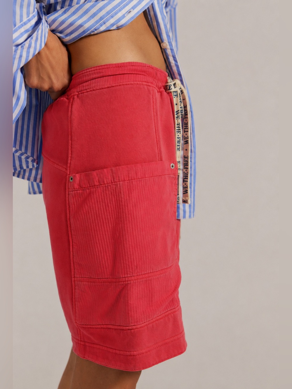 NWT Free People We The Free Jet Set Shorts - Salsa Red - Small, Large - Picture 5 of 9